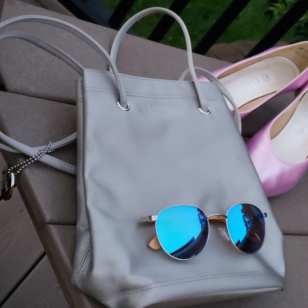 Nine West metallic silver purse